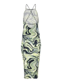 Noisy May PRINTED MIDI DRESS -Noisy May Shop 27025213 QuietGreen 1024002 002