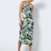 Noisy May PRINTED MIDI DRESS -Noisy May Shop 27025213 QuietGreen 1024002 007
