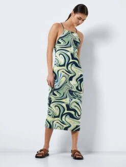 Noisy May PRINTED MIDI DRESS