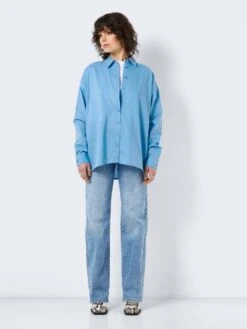 Noisy May OVERSIZE SHIRT -Noisy May Shop 27025325 AzureBlue 004