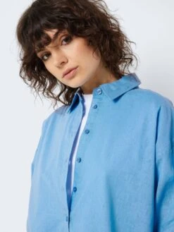 Noisy May OVERSIZE SHIRT -Noisy May Shop 27025325 AzureBlue 006