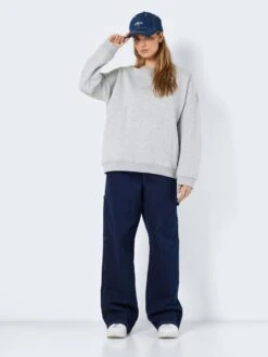 Noisy May CREW SWEATSHIRT -Noisy May Shop 27025350 LightGreyMelange 1028295 004