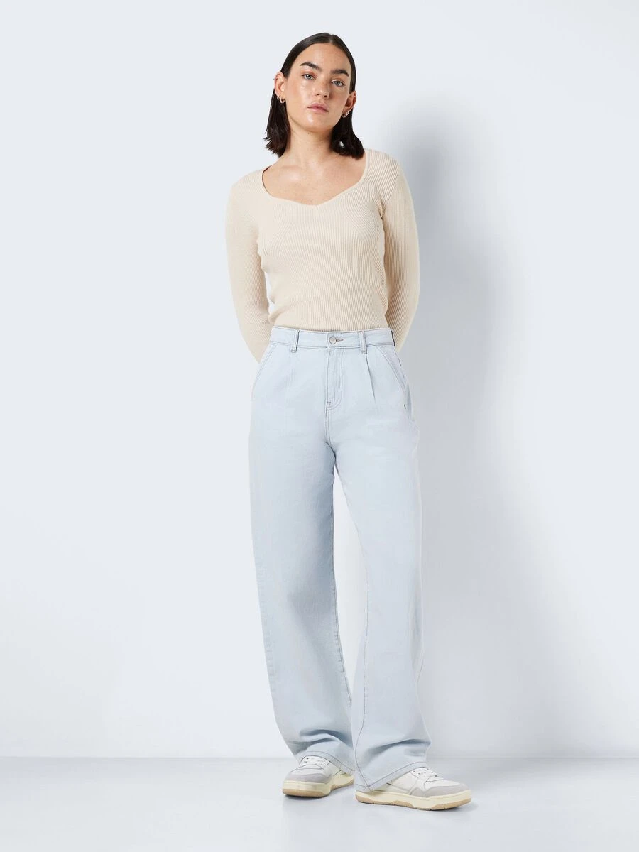 Noisy May NMJOSIE PLEATED HIGH WAISTED JEANS 5 Noisy May NMJOSIE PLEATED HIGH WAISTED JEANS - Image 3