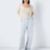 Noisy May NMJOSIE PLEATED HIGH WAISTED JEANS 2 Noisy May NMJOSIE PLEATED HIGH WAISTED JEANS -Noisy May Shop 27025355 LightBlueDenim 1028359 007
