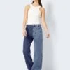 Noisy May TWO-COLOURED HIGH WAISTED JEANS -Noisy May Shop 27025356 LightBlueDenim 1028386 007