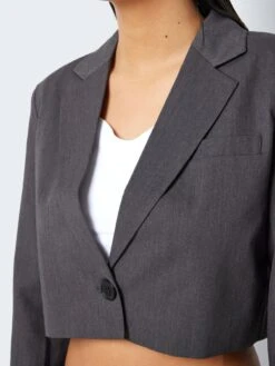 Noisy May CROPPED BLAZER -Noisy May Shop 27025405 MediumGreyMelange 006