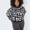 Noisy May CURVE LOGO KNITTED PULLOVER -Noisy May Shop 27025537 Black 1030229 007