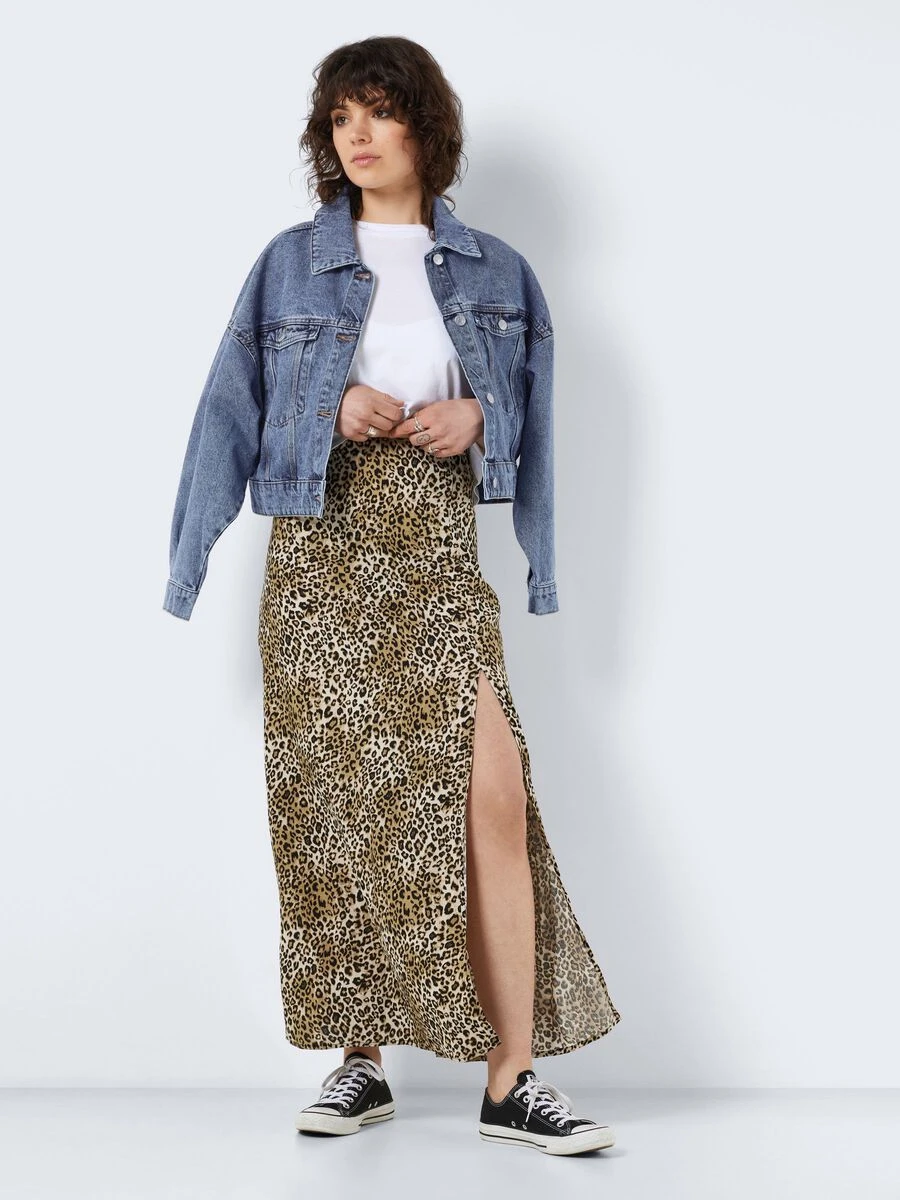 Noisy May LONG LEOPARD PRINTED SKIRT 5 Noisy May LONG LEOPARD PRINTED SKIRT - Image 3