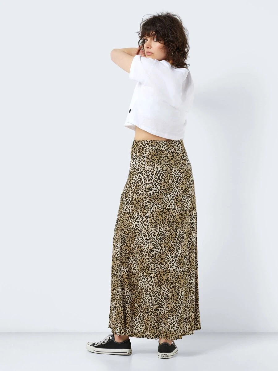 Noisy May LONG LEOPARD PRINTED SKIRT 6 Noisy May LONG LEOPARD PRINTED SKIRT - Image 4