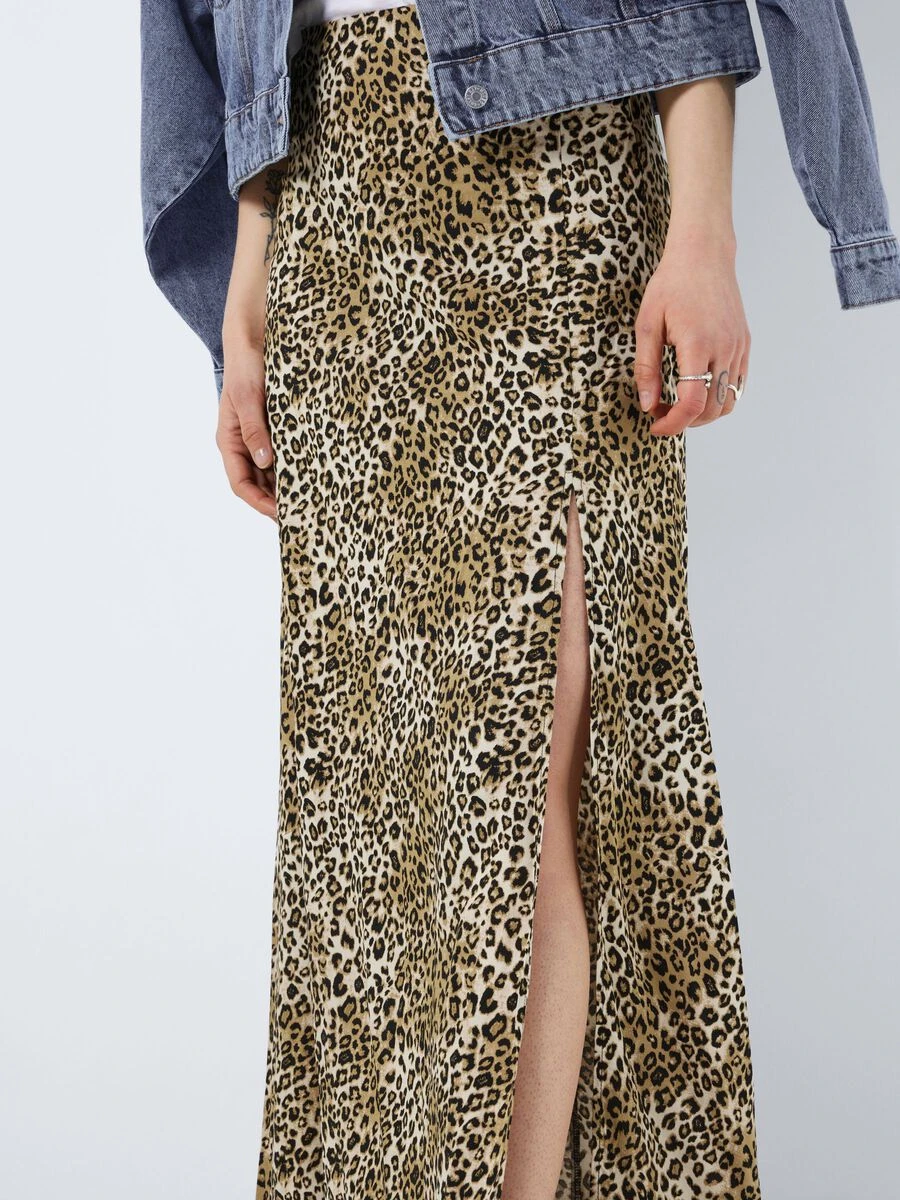 Noisy May LONG LEOPARD PRINTED SKIRT 7 Noisy May LONG LEOPARD PRINTED SKIRT - Image 5
