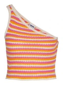 Noisy May KNITTED ONE SHOULDER TOP -Noisy May Shop 27025915 Eggnog 1049530 001