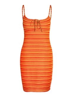 Noisy May STRIPED MINI DRESS -Noisy May Shop 27025927 CherryTomato 1036943 001