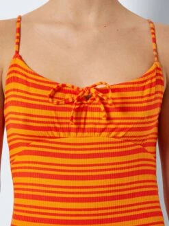 Noisy May STRIPED MINI DRESS -Noisy May Shop 27025927 CherryTomato 1036943 006