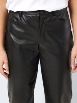Noisy May HIGH WAISTED FAUX LEATHER TROUSERS -Noisy May Shop 27026066 Black 006