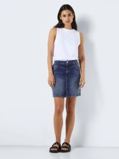 Noisy May CARGO DENIM SKIRT 12 Noisy May CARGO DENIM SKIRT -Noisy May Shop 27026312 MediumBlueDenim 004
