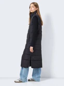 Noisy May NMDALCON EXTRA LONG GILET -Noisy May Shop 27026537 Black 1051560 004
