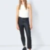 Noisy May NMMONI CROPPED COATED STRAIGHT FIT JEANS -Noisy May Shop 27026663 Black 007