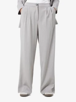 Noisy May PINSTRIPED TROUSERS -Noisy May Shop 27026850 LightGreyMelange 1063994 003