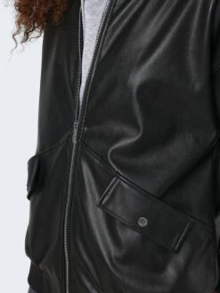 Noisy May FAUX LEATHER BOMBER JACKET -Noisy May Shop 27026893 Black 006