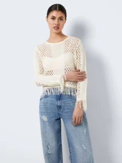 Noisy May KNITTED FRILL PULLOVER