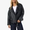 Noisy May OVERSIZE FAUX LEATHER JACKET 2 Noisy May OVERSIZE FAUX LEATHER JACKET -Noisy May Shop 27027014 Black 007