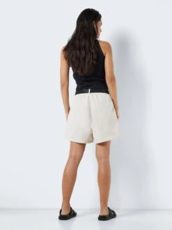 Noisy May HIGH WAISTED CARGO SHORTS -Noisy May Shop 27027020 Oatmeal 005