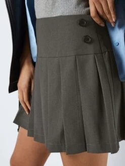 Noisy May PLEATED MINI SKIRT -Noisy May Shop 27027039 MediumGreyMelange 006