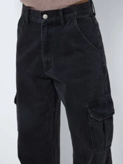 Noisy May NMALEXA NORMAL WAISTED CARGO JEANS -Noisy May Shop 27027067 BlackDenim 1052827 006