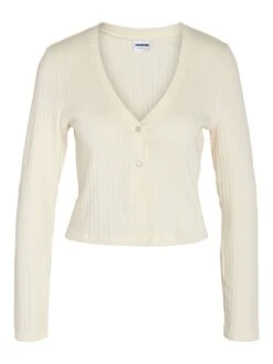 Noisy May V-NECK CARDIGAN -Noisy May Shop 27027122 PearledIvory 001