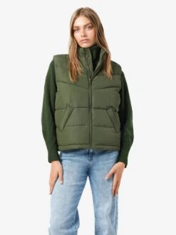 Noisy May NMDALCON SHORT GILET -Noisy May Shop 27027287 KombuGreen 007