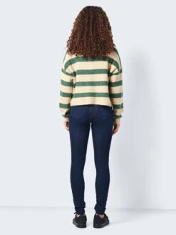 Noisy May KNITTED ZIP PULLOVER -Noisy May Shop 27027383 FoliageGreen 1054810 005