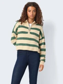 Noisy May KNITTED ZIP PULLOVER