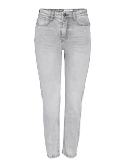 Noisy May NMMONI HIGH WAISTED STRAIGHT FIT JEANS -Noisy May Shop 27027468 LightGreyDenim 001