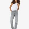 Noisy May NMMONI HIGH WAISTED STRAIGHT FIT JEANS -Noisy May Shop 27027468 LightGreyDenim 007