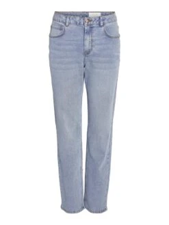 Noisy May NMGUTHIE HIGH WAISTED STRAIGHT FIT JEANS -Noisy May Shop 27027479 LightBlueDenim 001