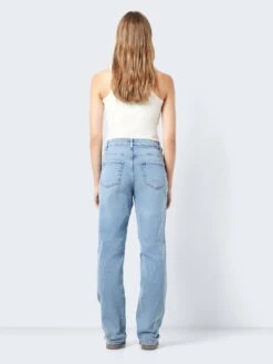 Noisy May NMGUTHIE HIGH WAISTED STRAIGHT FIT JEANS -Noisy May Shop 27027479 LightBlueDenim 005