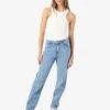 Noisy May NMGUTHIE HIGH WAISTED STRAIGHT FIT JEANS -Noisy May Shop 27027479 LightBlueDenim 007