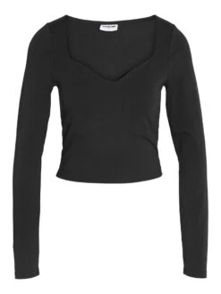 Noisy May LONG SLEEVED SWEETHEART TOP 13 Noisy May LONG SLEEVED SWEETHEART TOP -Noisy May Shop 27027538 Black 001