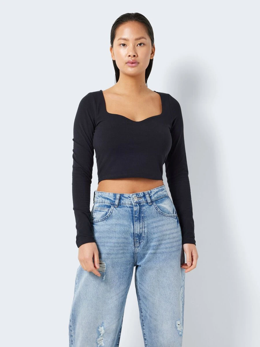 Noisy May LONG SLEEVED SWEETHEART TOP 4 Noisy May LONG SLEEVED SWEETHEART TOP - Image 2