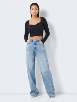 Noisy May LONG SLEEVED SWEETHEART TOP 10 Noisy May LONG SLEEVED SWEETHEART TOP -Noisy May Shop 27027538 Black 004