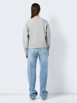 Noisy May PRINTET SWEATSHIRT -Noisy May Shop 27027539 LightGreyMelange 1059944 005