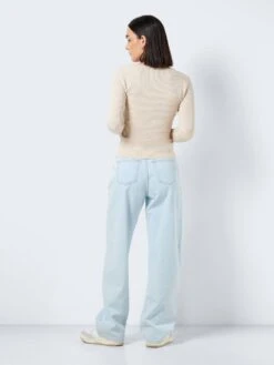 Noisy May SCOOP NECK KNITTED PULLOVER -Noisy May Shop 27027584 Eggnog 1061798 005