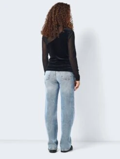 Noisy May VELVET MESH TOP -Noisy May Shop 27028371 Black 005