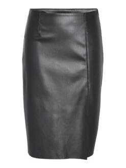 Noisy May FAUX LEATHER MIDI SKIRT -Noisy May Shop 27028386 Black 001