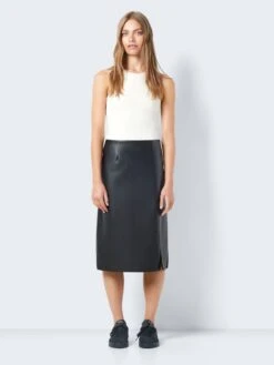 Noisy May FAUX LEATHER MIDI SKIRT -Noisy May Shop 27028386 Black 004