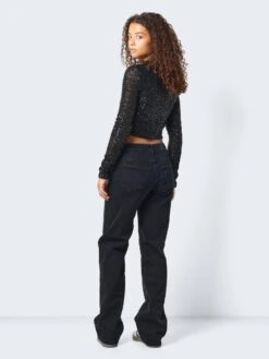 Noisy May CROPPED SEQUIN TOP -Noisy May Shop 27028458 Black 1090024 005