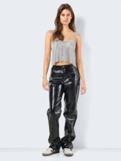 Noisy May CROPPED RHINESTONE TOP 11 Noisy May CROPPED RHINESTONE TOP -Noisy May Shop 27028477 Silver 004