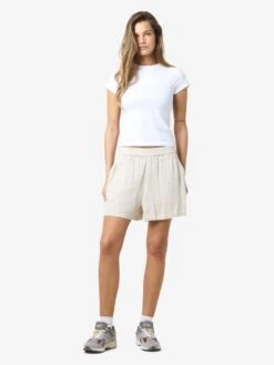 Noisy May LINEN BLEND SHORTS -Noisy May Shop 27028732 Natural 004