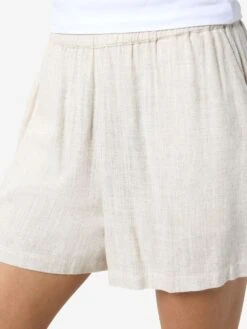 Noisy May LINEN BLEND SHORTS -Noisy May Shop 27028732 Natural 006