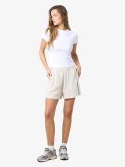 Noisy May LINEN BLEND SHORTS -Noisy May Shop 27028732 Natural 007